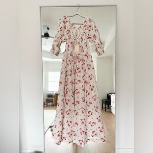 Doen Ischia Dress in Poppy Field NWT